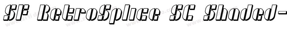 SF RetroSplice SC Shaded字体转换